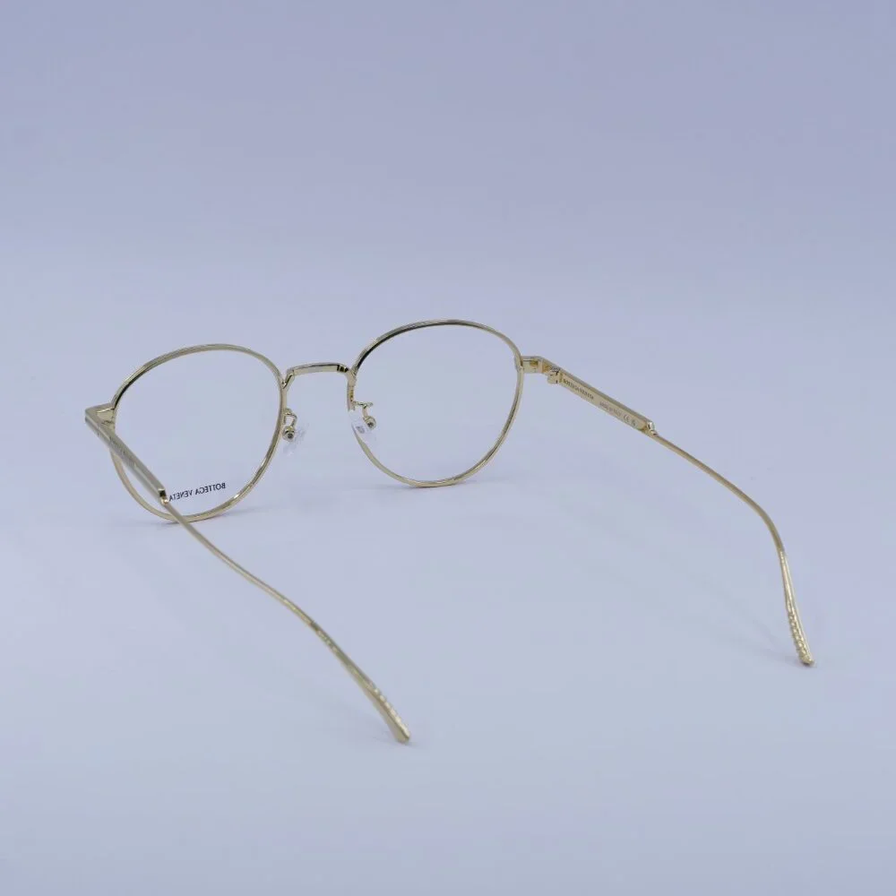 Bottega Veneta BV1016OA 002 Eyeglasses Gold 50mm Round Frame